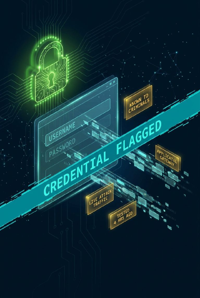 Credential interception visualization
